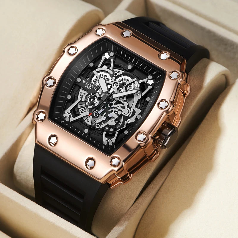 Élite Rose - Reloj Skeleton