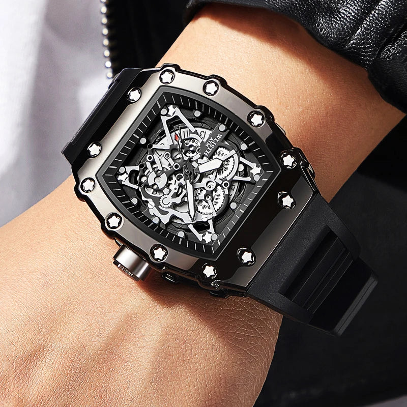 Élite Rose - Reloj Skeleton